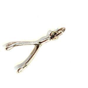 .925 Wishbone Sterling Silver Jewelry Charm #turkey #wish
